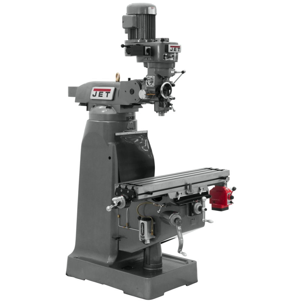 JET Vertical Milling Machine, X-Axis Powerfeed, 2 HP, 115/230V 1Ph (Model JTM-2)