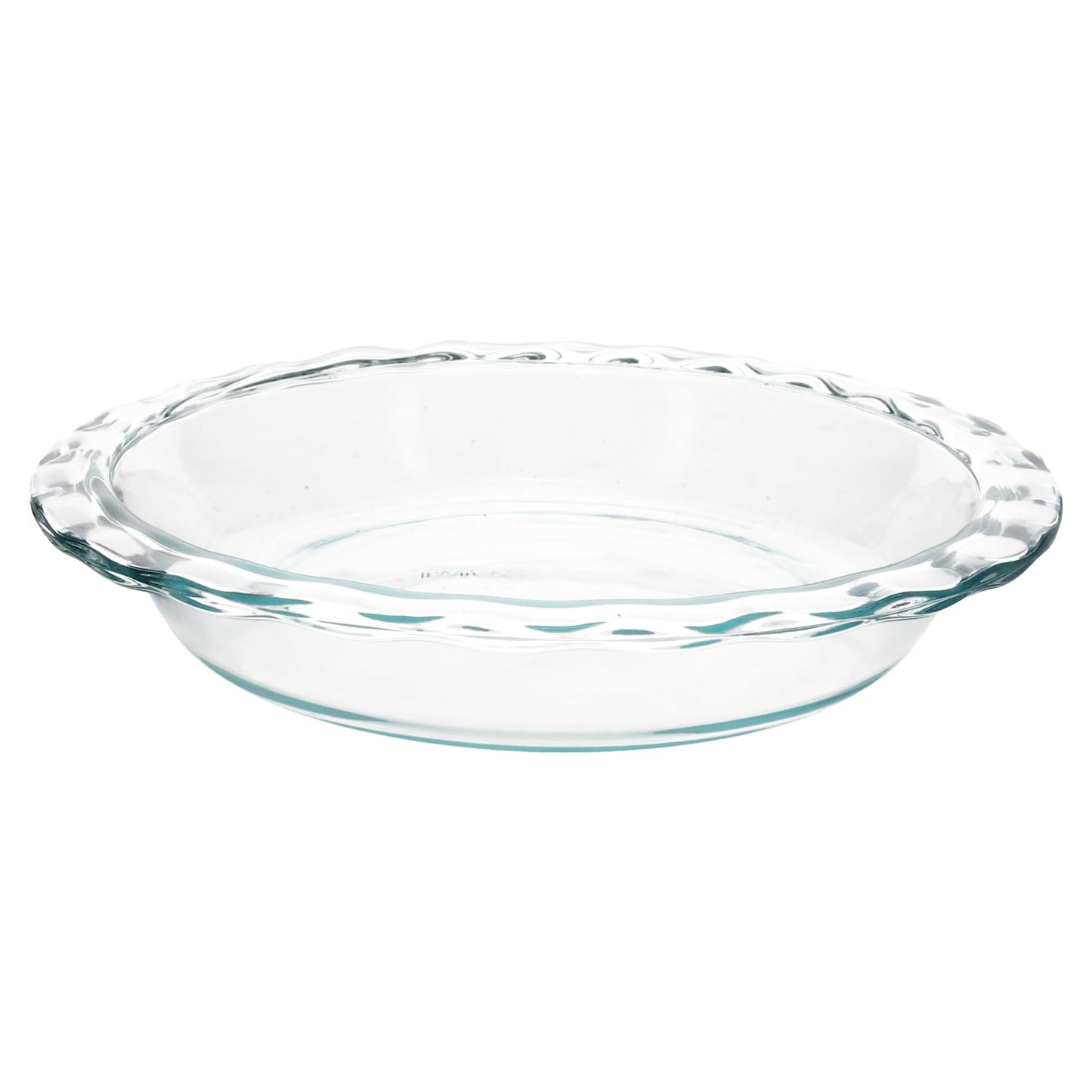 Pyrex C-209 Clear Fluted Rim Glass Pie Plate 9.5 in x 1.6 in (24 cm) - Made in USA