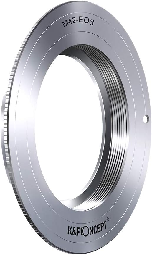 M42 M42 1300D 200D 750D 80D 800D 7D 6D 5D 77D 1200D 600D 70D to EOS, K&F Lens Mount Adapter for Mount Lens to EF EF-S