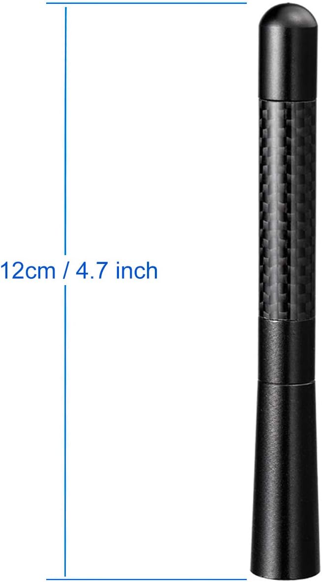 BINGFU Carbon Fiber Vehicle Antenna - Short Replacement for Cars & Trucks