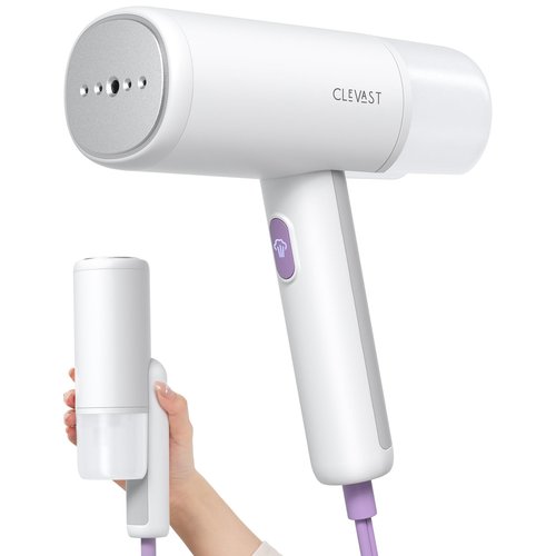 CLEVAST Steamer for Clothes - Portable Garment Steamer for Clothing, Handheld and Foldable Travel Size Wrinkle Remover, 30-Second Fast Heat Up, Powerful Steam Output, 120V Only