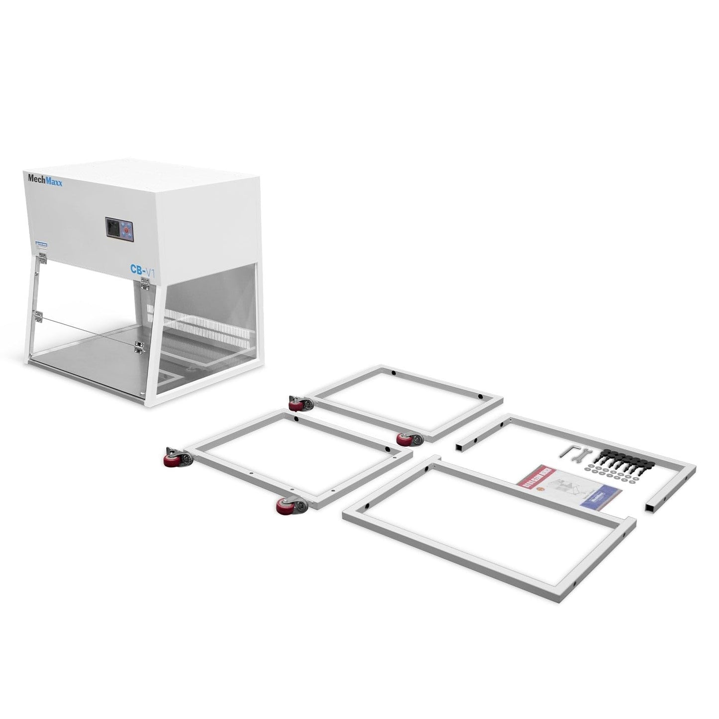 MechMaxx 33.9″ Wide CB-V1 Vertical Laminar Flow Clean Bench with HEPA Filtration & UV Sterilization | ISO Class 5,CB-V1