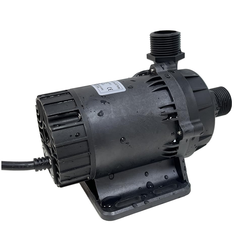 SHYSKY Heavy Duty Low Noise 24V 120W Micro Brushless DC Water Pump DC60G-24120S-1 39ft 1003GPH, DRY RUN Protection, For Cooling Circulation Pressure Sys