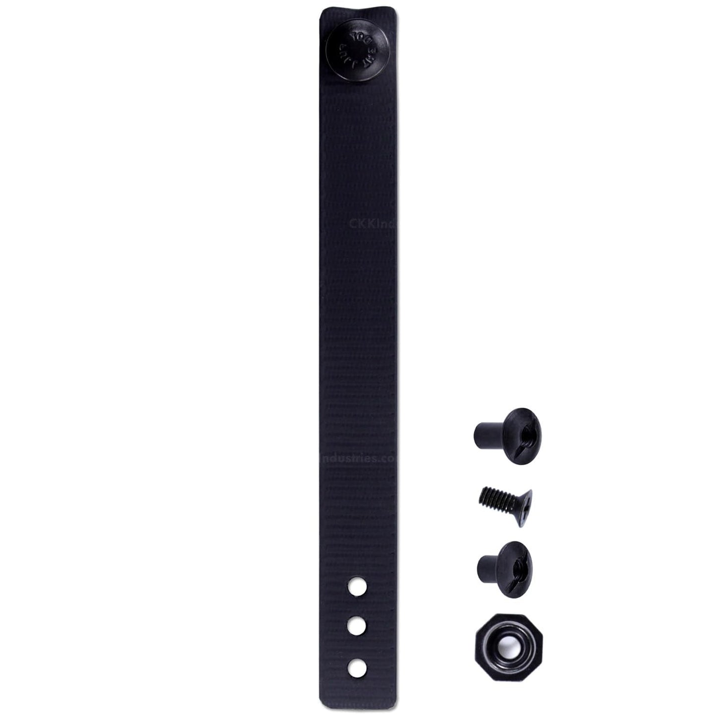 [1 Pair] HolsterSmith - (7.00 inch) - IWB Soft Belt Loops - (Black) – HD Ruberized Nylon - w/Pull-The-Dot Security Snaps & Multi Mounting Hardware - (Fits 1.25-2.0 inch Belts (Adjustable)