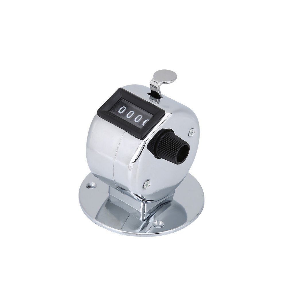 Bnineteenteam 2pcs Hand Tally Counters, 4 Digit Mechanical Palm Counter Handheld Number Click Counter Tally Clicker Counter for Sports Games Golf Judgment, Timing, Step -by -Step Appliances