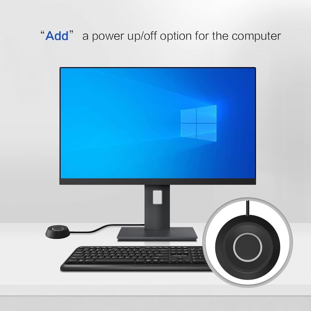 DKE 2m PC Power Button Desktop PC Computer Case Power Switch On Off HDD Push Computer Host Button Supply Supplies