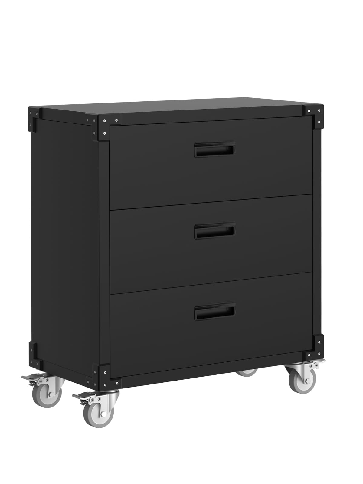 MilleLoom 3 Drawer Rolling Tool Cabinet Heavy Duty Garage Storage On Wheels Mobile Metal Cabinet for Warehouse, Basement & Workshop Easy to Assemble