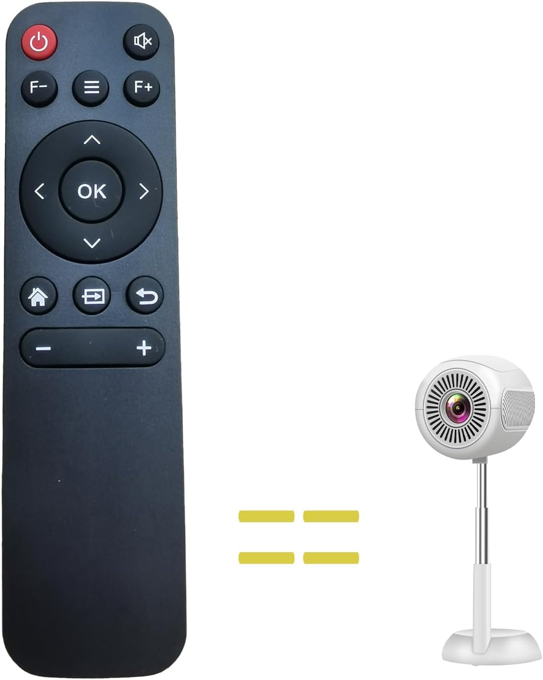 RUOYINKE TS-6 3D Remote Control Compatible for VGKE TOF Auto Focus & Built-in Apps Mini Projector