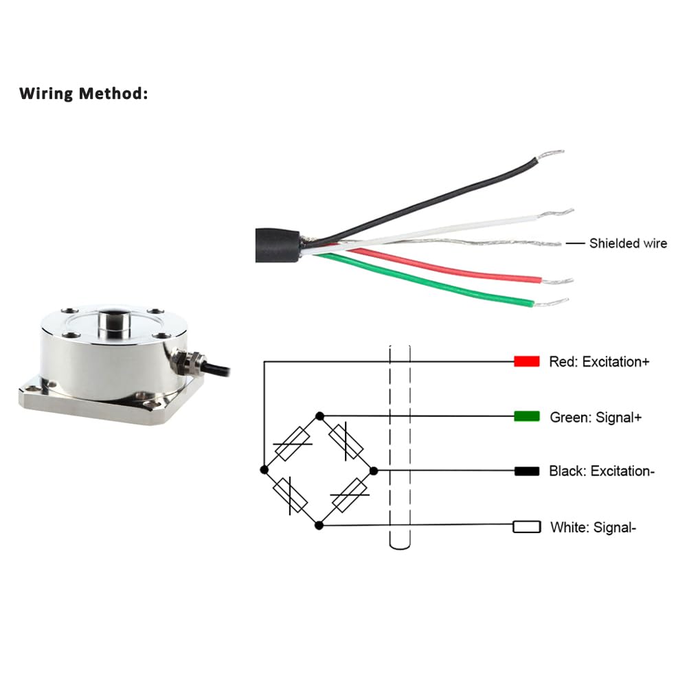 ATO 20 ton Compression Load Cell, High Precision Digital Weight Sensor for Platform, Truck & Rail Scales, Industrial Material Measurement, IP67