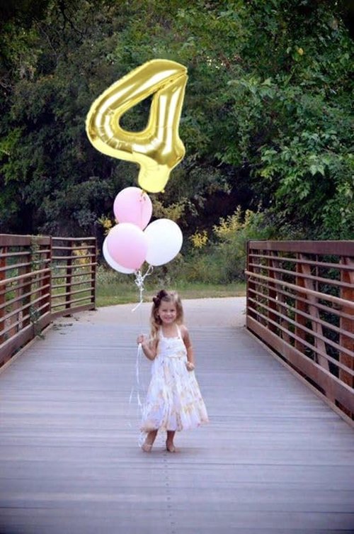 Balloon Numbers | 40 Inch Gold Number Balloons for 5th Birthday & Wedding Decor