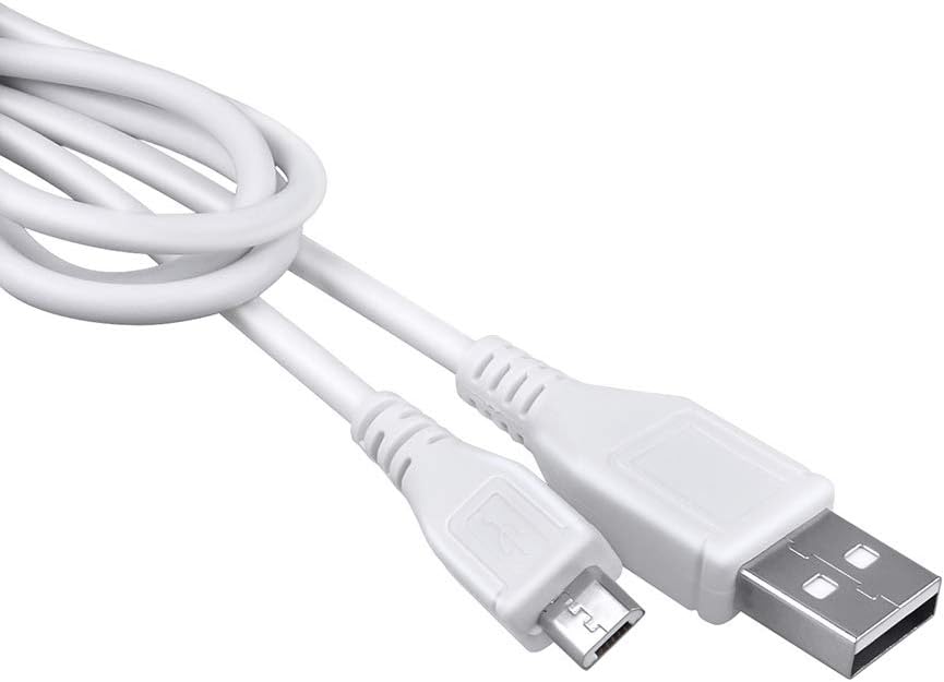 J-ZMQER 5ft S-100 White Micro USB Power Charging Cord Cable Lead Compatible with Sound Oasis White Noise Machine