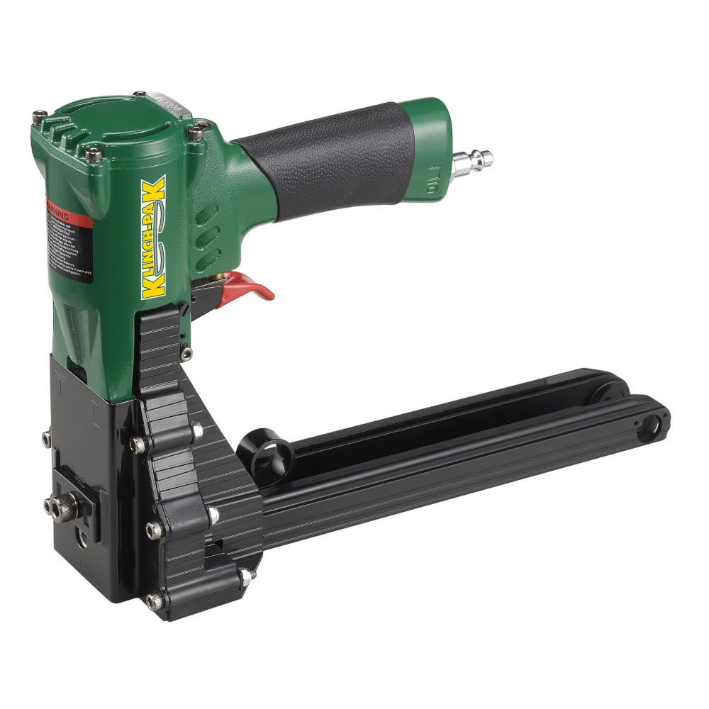 Klinch-Pak KP-APN22, Pneumatic Carton A 1-3/8" Crown Strip Stapler Accepts K-A Series 3/4" to 7/8" Staples, Ideal for Box Closing, Displays, Packaging