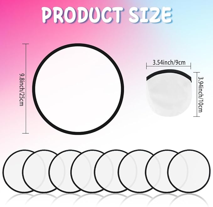 Foldable Flying Disc or Fan Folding Pocket Discs Set Folding Flying Beach Party Favors for Teens Summer Outdoor Activity Flying Fan for Birthday Party Halloween Christmas