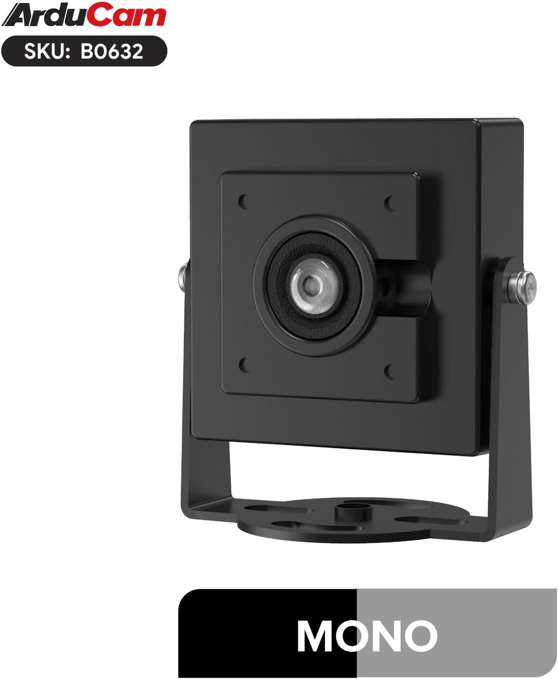 Arducam 800 VGA Global Shutter USB Camera Module, FPS@QQVGA High Speed Camera, Monochrome Wide Angle UVC Webcam