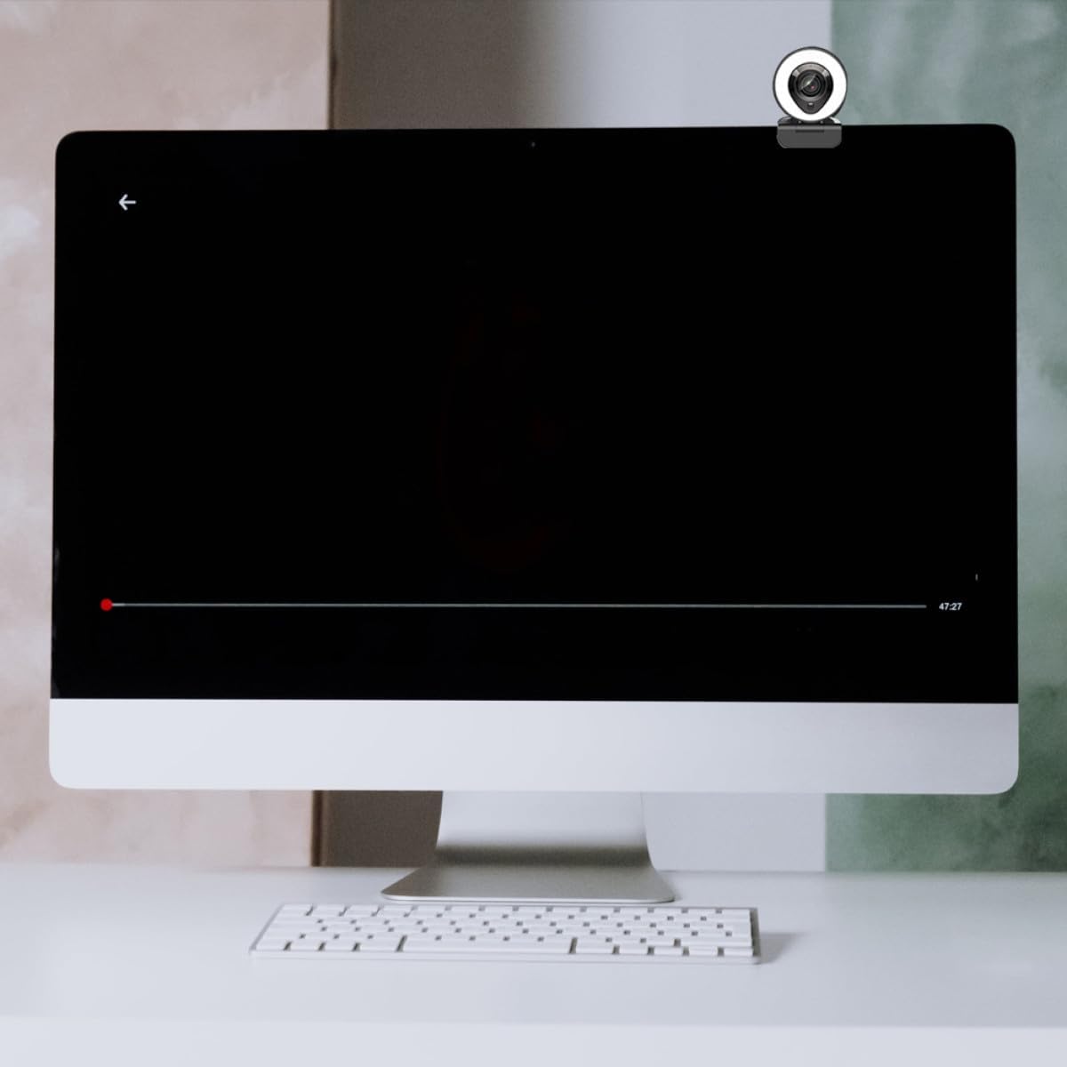 DOITOOL 4k Auto-Focusing USB Webcam with Fill Light and Mic, High Definition Computer Camera for Live Streaming, Video