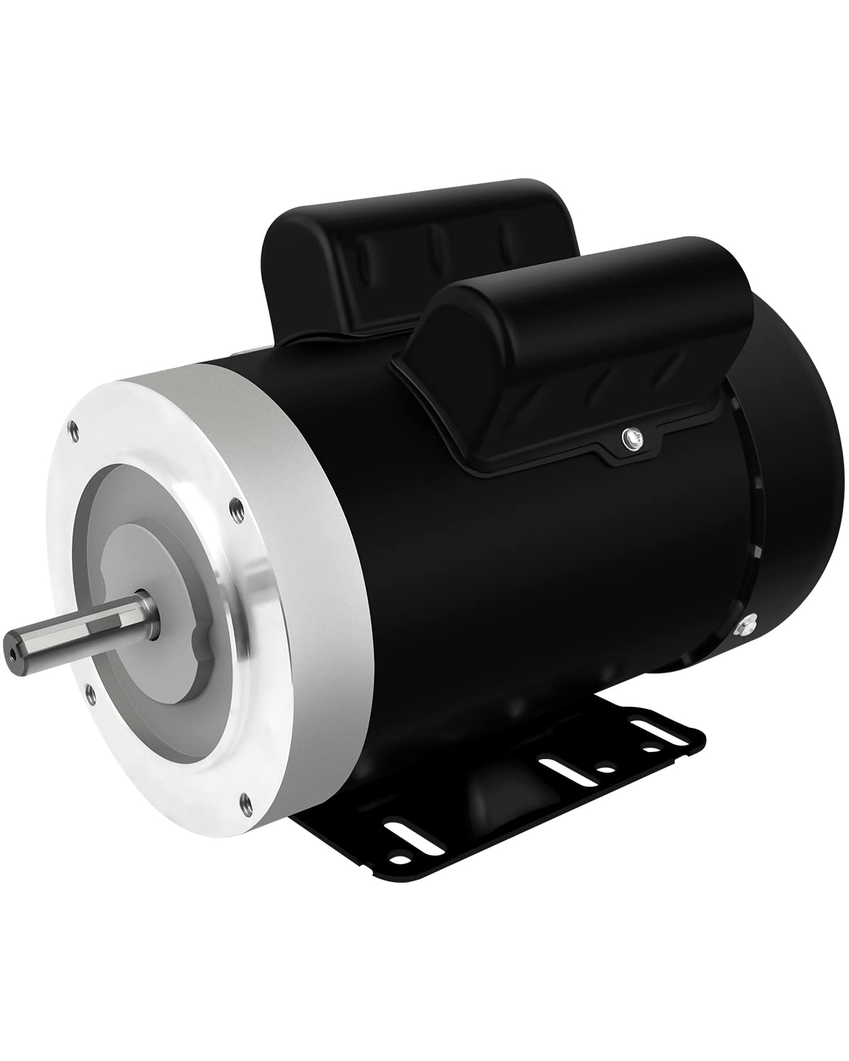 Electric Motor 5HP, Air Compressor Motor, 3450RPM General Purpose Motor, Single Phase Motor 208-230V 56C Frame 5/8"Shaft Diameter 60HZ TEFC