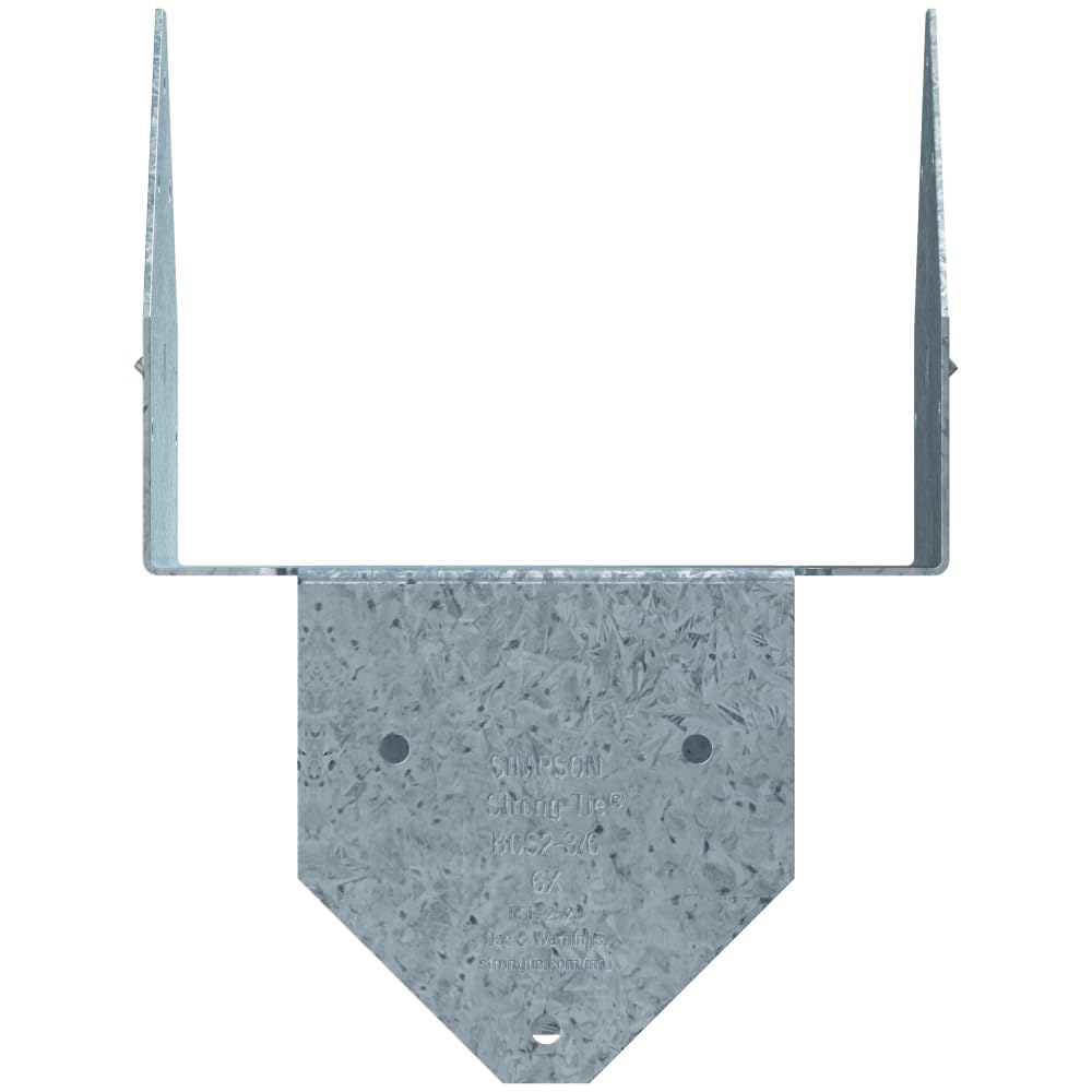 Simpson Strong-Tie BCS2-3/6Z BCS ZMAX Galvanized Post Cap for Triple 2X Beam, 6X Post (Pack of 10)