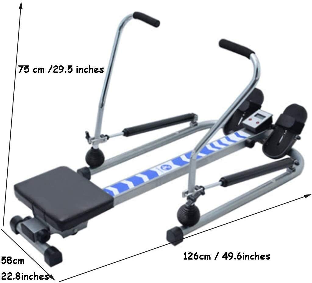 PZHANGZVH Rowing Machine Foldable Rower Commercial Silent Rowing Machine Indoor Hydraulic Rowing Machine Household Multi-Function Fitness Equipment