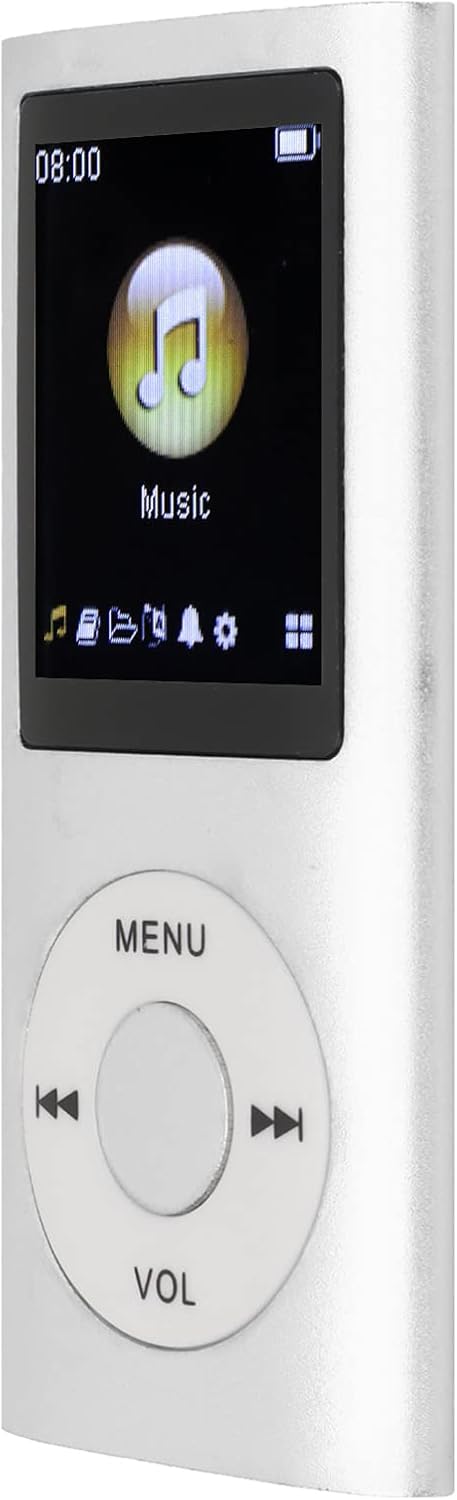 Gegong MP3 1.8 Inch Portable Player Compact Design LCD High Fidelity Sound Music Player Digital Audio Device Metal Body