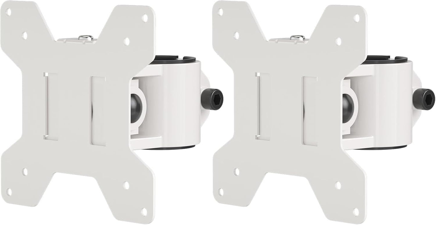 suptek Mount,White(MD6TBW-2) Single Head and Plate Vesa Pole Mount Bracket for Monitor