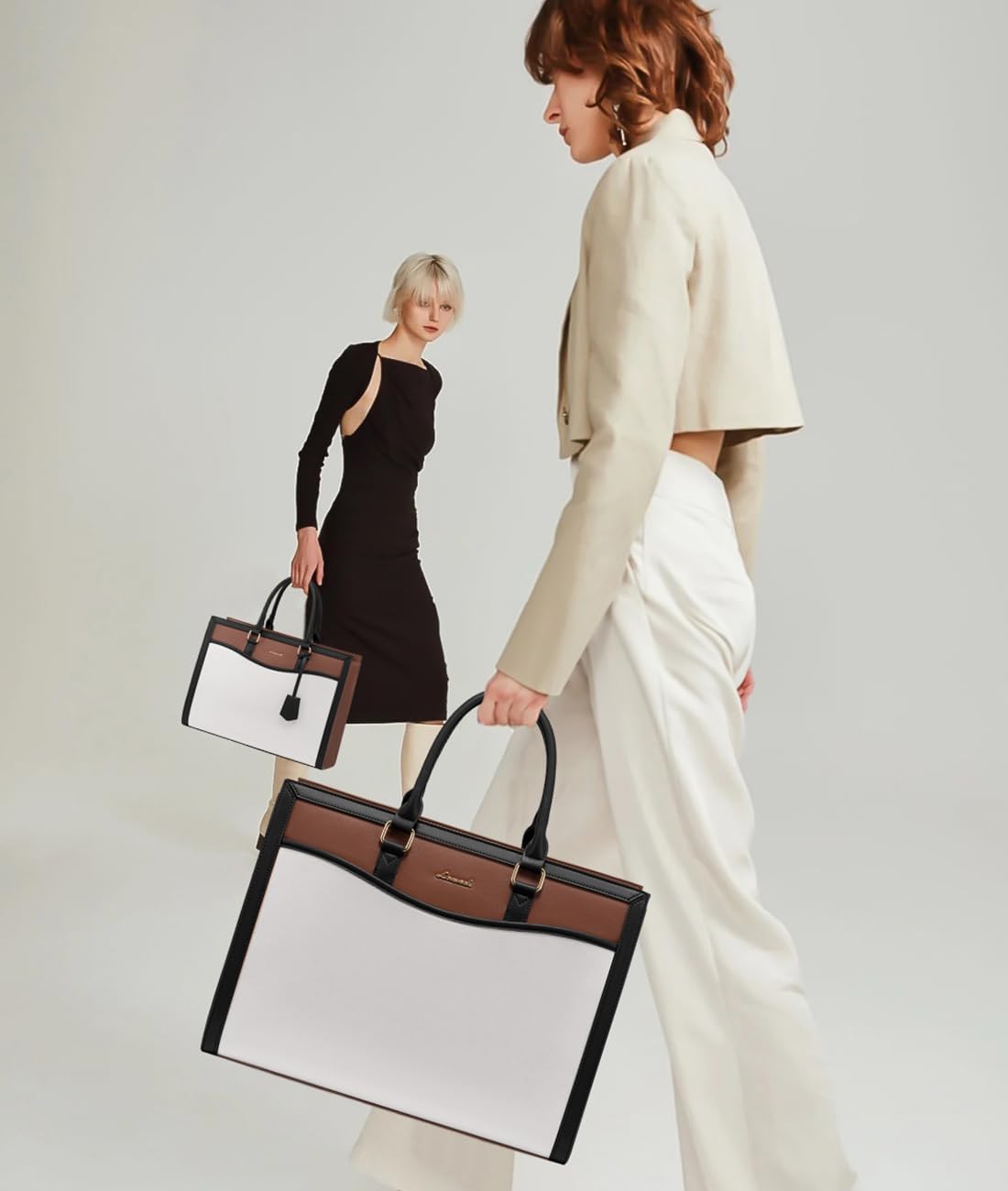 15.6 inch LOVEVOOK Laptop Tote Bag for Women, Office Work Bag Briefcase fit for Laptop, Large Capacity Teacher Bag