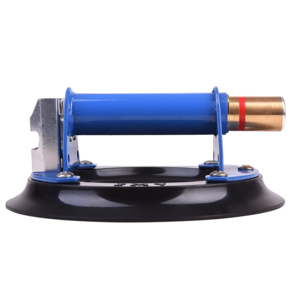 IMT 8" Metal Suction Cup for Glass, Vacuum Pump Suction Cups to Lift Large Glass, with Metal Handle and Brass Pump, 265lbs Load Capacity