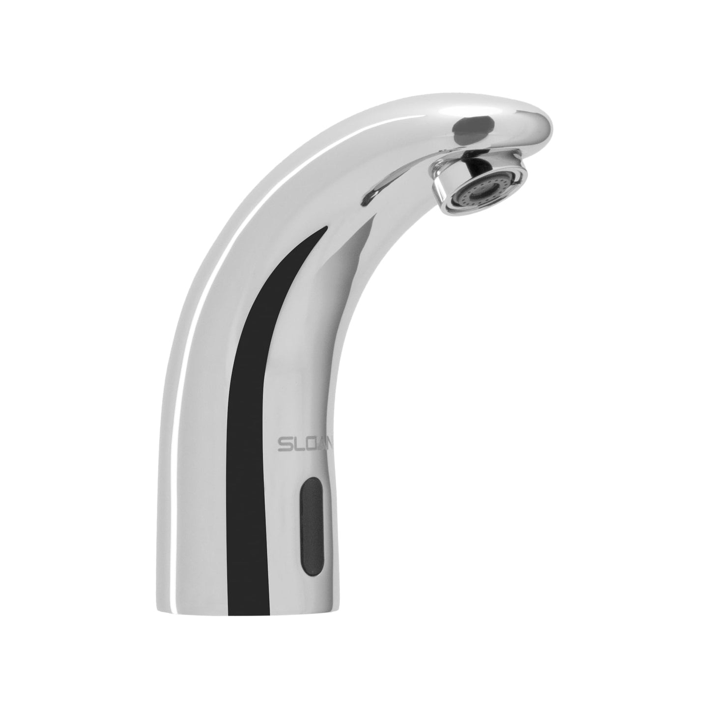 Sloan SF-2400 Sensor Activated Touch-Free Faucet, Commercial Grade with Mounting Hardware - 0.5 GPM Plug Adaptor Power Supply Deck-Mounted Mid Body with Below Deck Mixer, Polished Chrome, 3362133