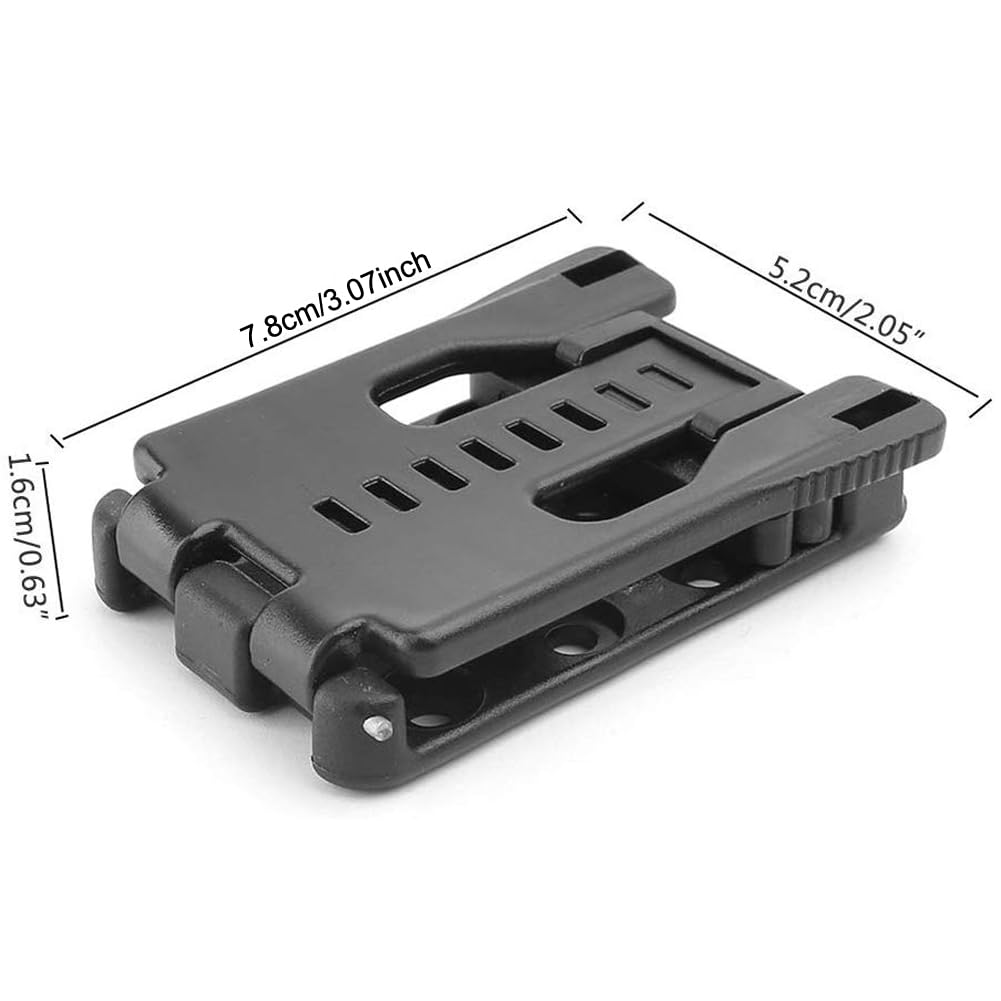Knife Belt Clips Attachment with Mounting Hardware, Universal Utility for Tactical Sheath, Holsters, Mag Pouches, Magazine Carrier - 2 Packs EDC Carry Belt Clip(New Type#3)