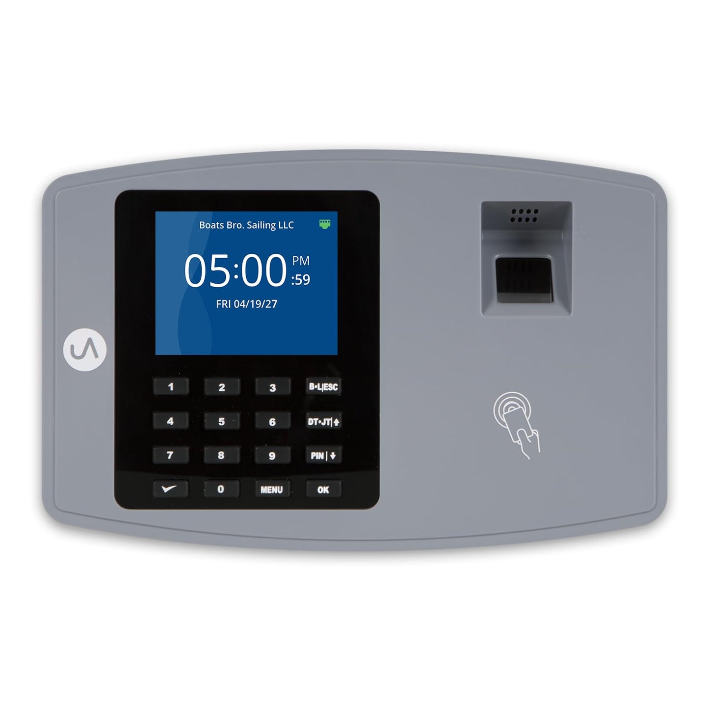 uAttend BN6700 Biometric Time Clock System for Small Business with Cloud-Based Employee Timecards