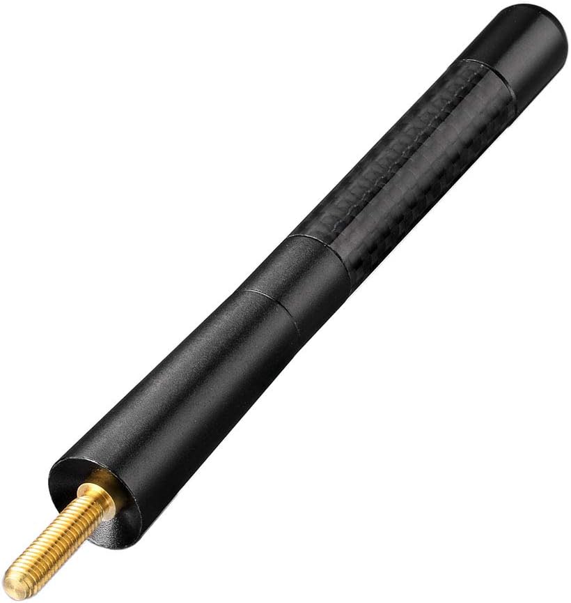 BINGFU Carbon Fiber Vehicle Antenna - Short Replacement for Cars & Trucks