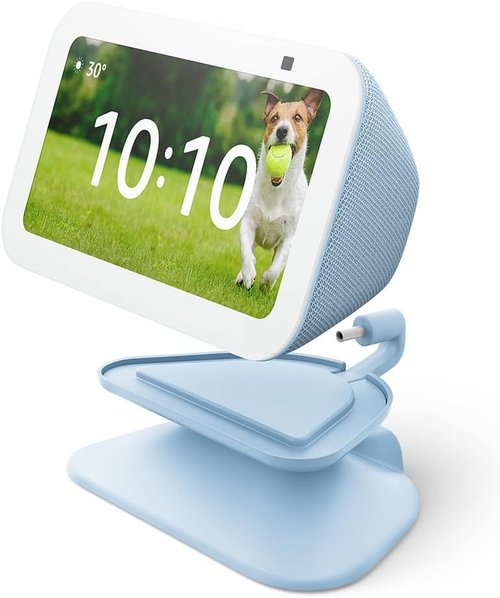Echo Show 5 (3rd Gen) - Smart Display with Blink Mini Camera | Glacier White