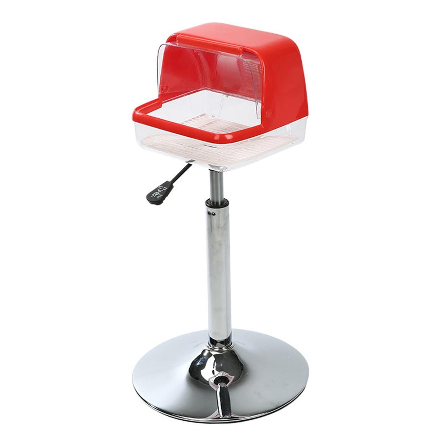 harayaa Gym Chalk Stand Weight Lifting Hand Grip Chalk Holder Rack Adjustable Height Stainless Steel Base Easy Carry Suitable for Gymnastics Weightlifting BOU, Red
