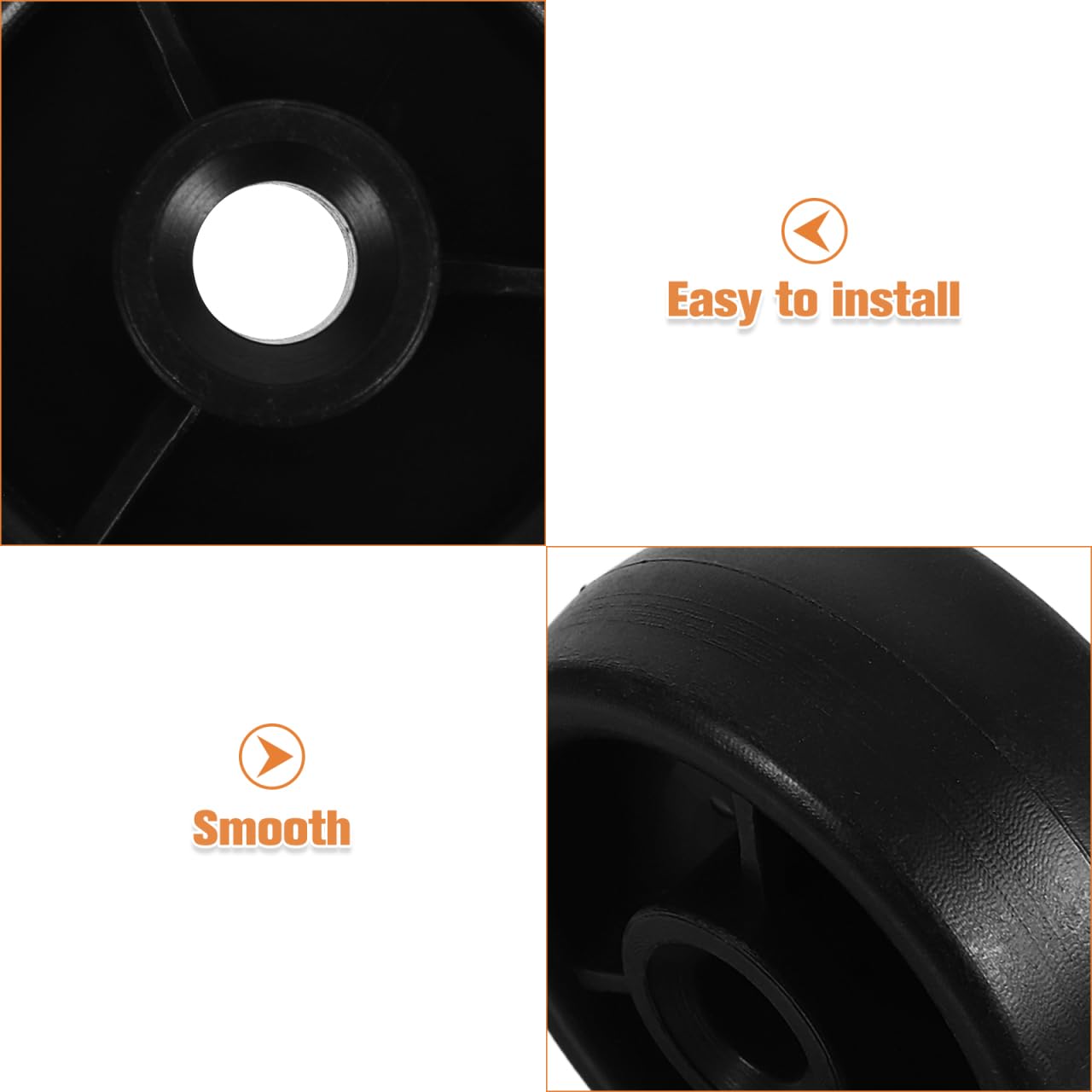4pcs Fitness Equipment Caster Wheels for Treadmill Exercise Bike Roller Design for Easy Mobility Smooth Operation Versatile Use Home Gym