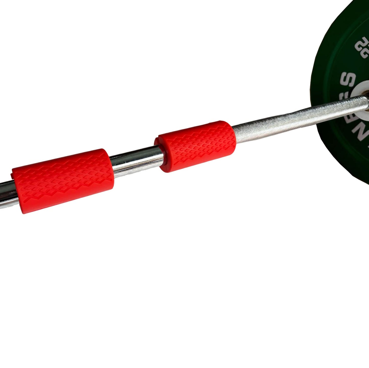 yuhqc Weight Bar Grips Fit Standard Barbell, Dumbell Handles, Thick Bar Training Adapter for Weightlifting & Cable Attachments Fitness Training Rope Grips for Body Arm Forearm Builder Strength (Red)