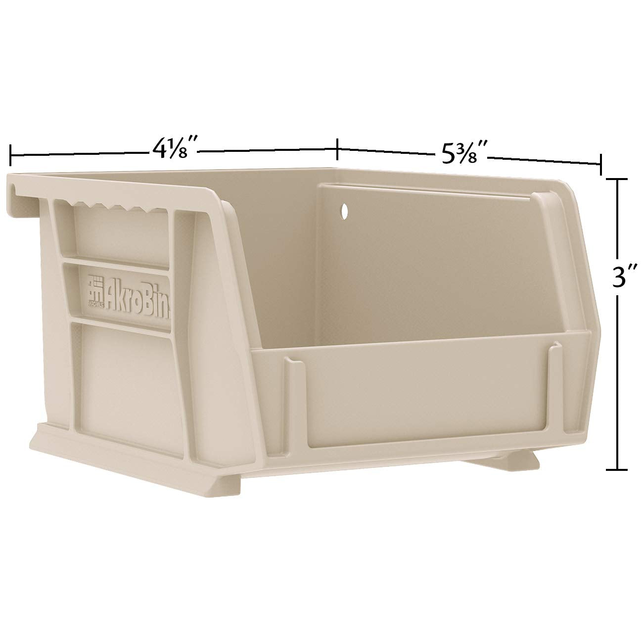 Akro-Mils 30210 AkroBins Plastic Storage Bins, Space-Saving Stackable Bins for Garage, Pantry, Craft Organization, 5" x 4" x 3", Blue, 24-Pack