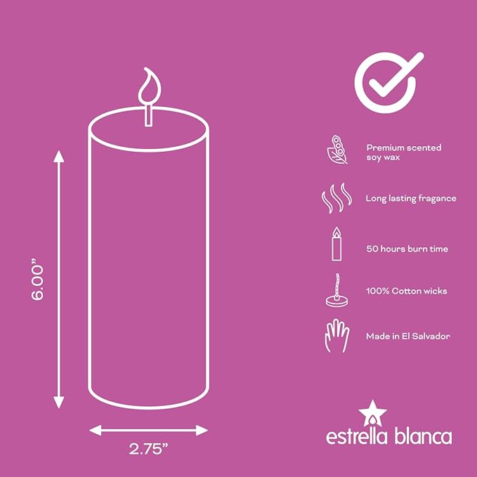 Cashmere Rose Pillar Candles (3-Pack) ??Elegant Rose-Scented Candles for Home, Long Lasting & Non-Toxic ??Giftable Set for Relaxation & Decor