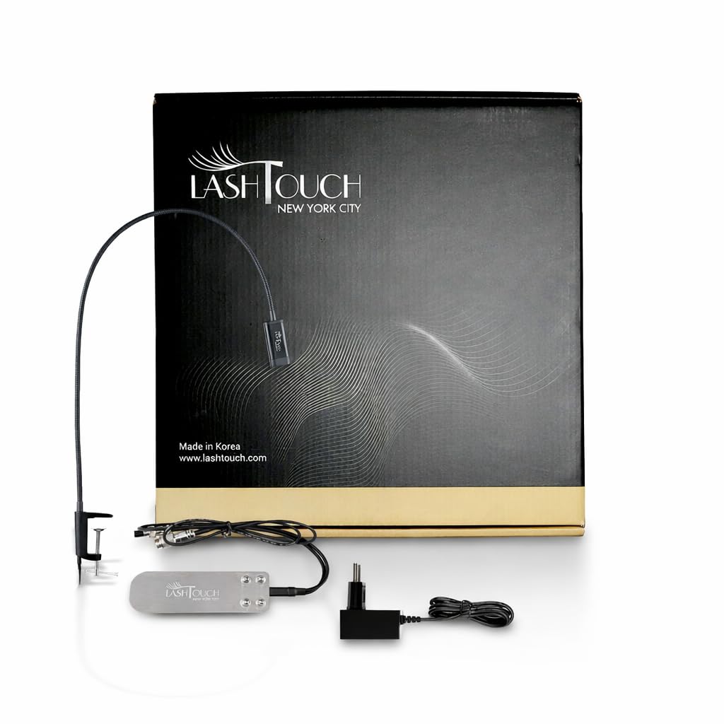 LASHTOUCH LED UV Gel Eyelash Extension Curing Lamp/Eyelash Extension Curing LED Light with Targeted Eye Area Illumination/Best Eyelash Salon in New York Developed with Safty Certificate/Made in Korea