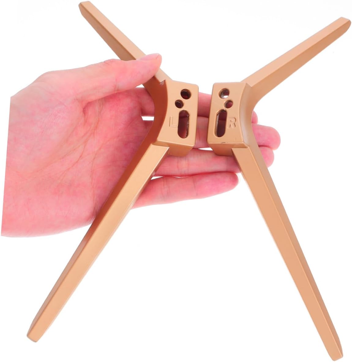 Cabilock 1pair Tv Stand Base Replacement Sturdy Tv Brackets for Home to Install Desktop Mount Legs for Led Screens Dual