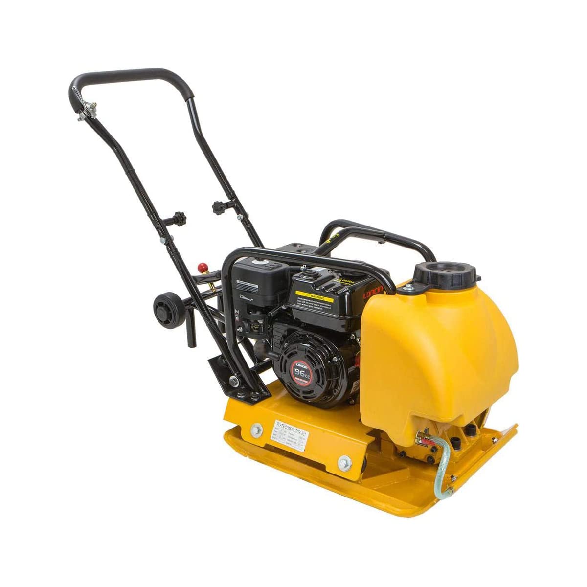 Stark USA 6.5hp Vibratory Plate Compactor Water Tank 25" x 18" Plate 196cc 4,000 LBS Force for Dirt, Asphalt, Gravel, Soil Compaction