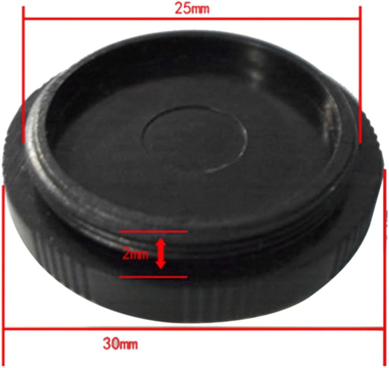 Wolegdou 5 Pcs Threaded Camera Port Guard Cap Polymer Protective Cover for CCTV Security Lens Eyepiece Interface Screw
