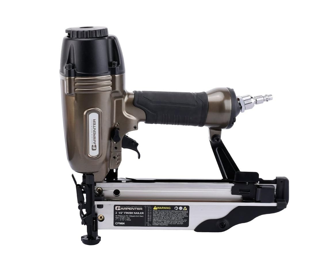 Carpenter Tools CFL5016 3-in-1 Flooring Stapler and CFN64 16 Gauge Straight Finish Nailer