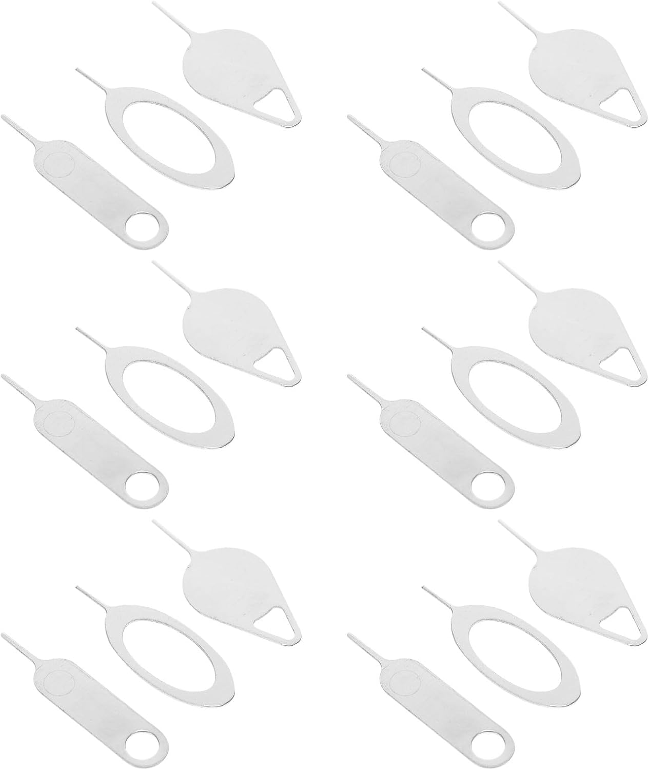 100 Operitacx Pcs Sim Removal Tools and Sim Card Ejector Pins for Cell Phones and Tablets Steel Compact Opening Needles