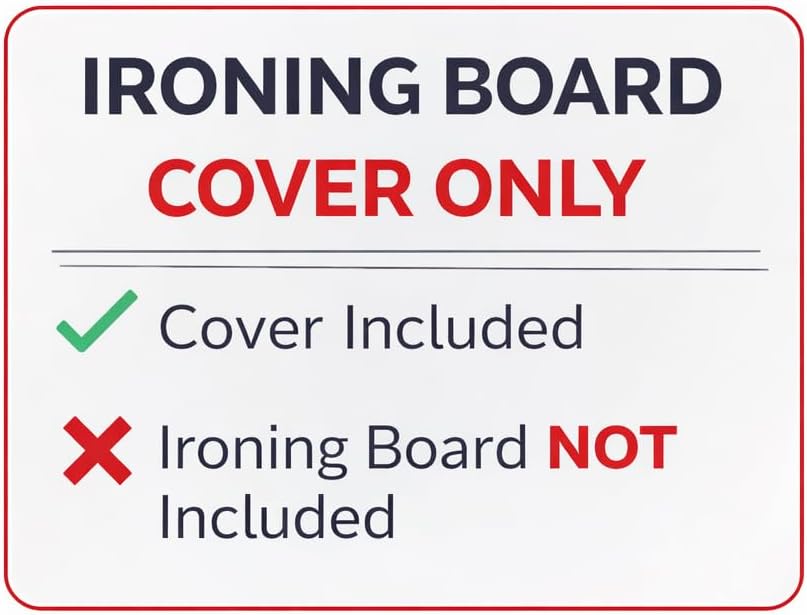 TIVIT Ironing Board Cover - Scorch Resistant AlumiTek Coating & Thick Padding, 59x22 - Made in Italy