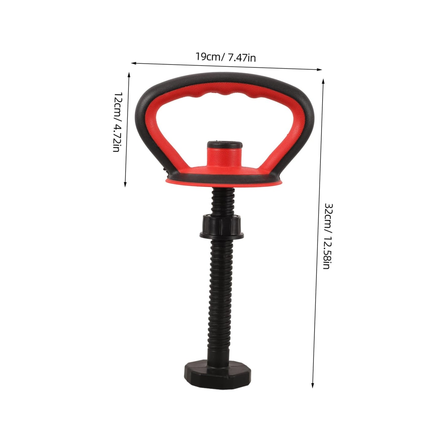 BIUDECO Adjustable Kettlebell Handle Kit with Anti Slip Grip and Stable Base Nut Attachment for Home Gym Strength Training and Weightlifting Converter