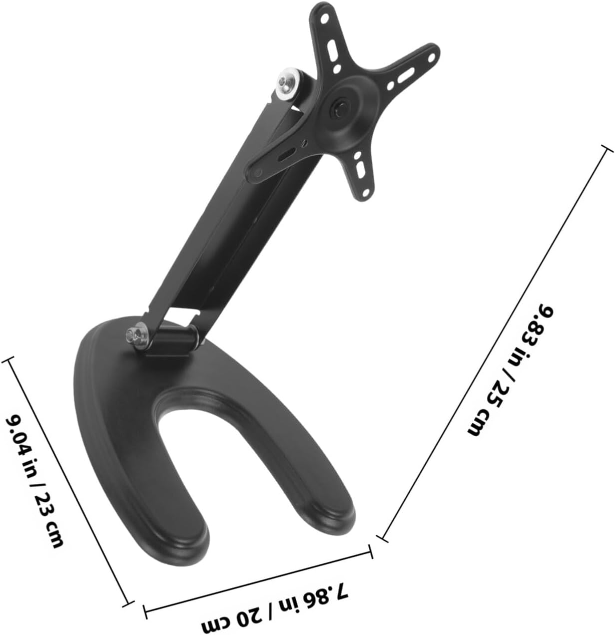 WESIEVYA 14-27 Inch Universal Tv Stand Base for LCD Tv Tabletop Support Bracket with Plastic Panel No Drill Required