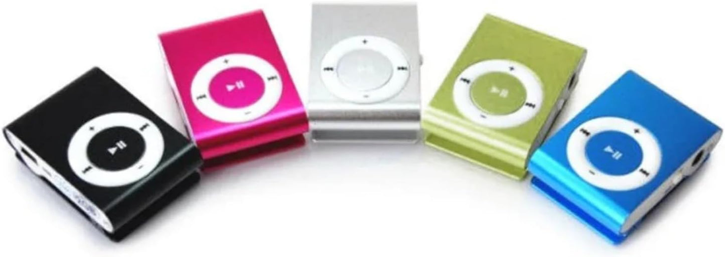 JINPIAOPIAO MP3 Clip On Player with Expandable Memory Slot High Fidelities Sound Builtin Battery for Music On The Go