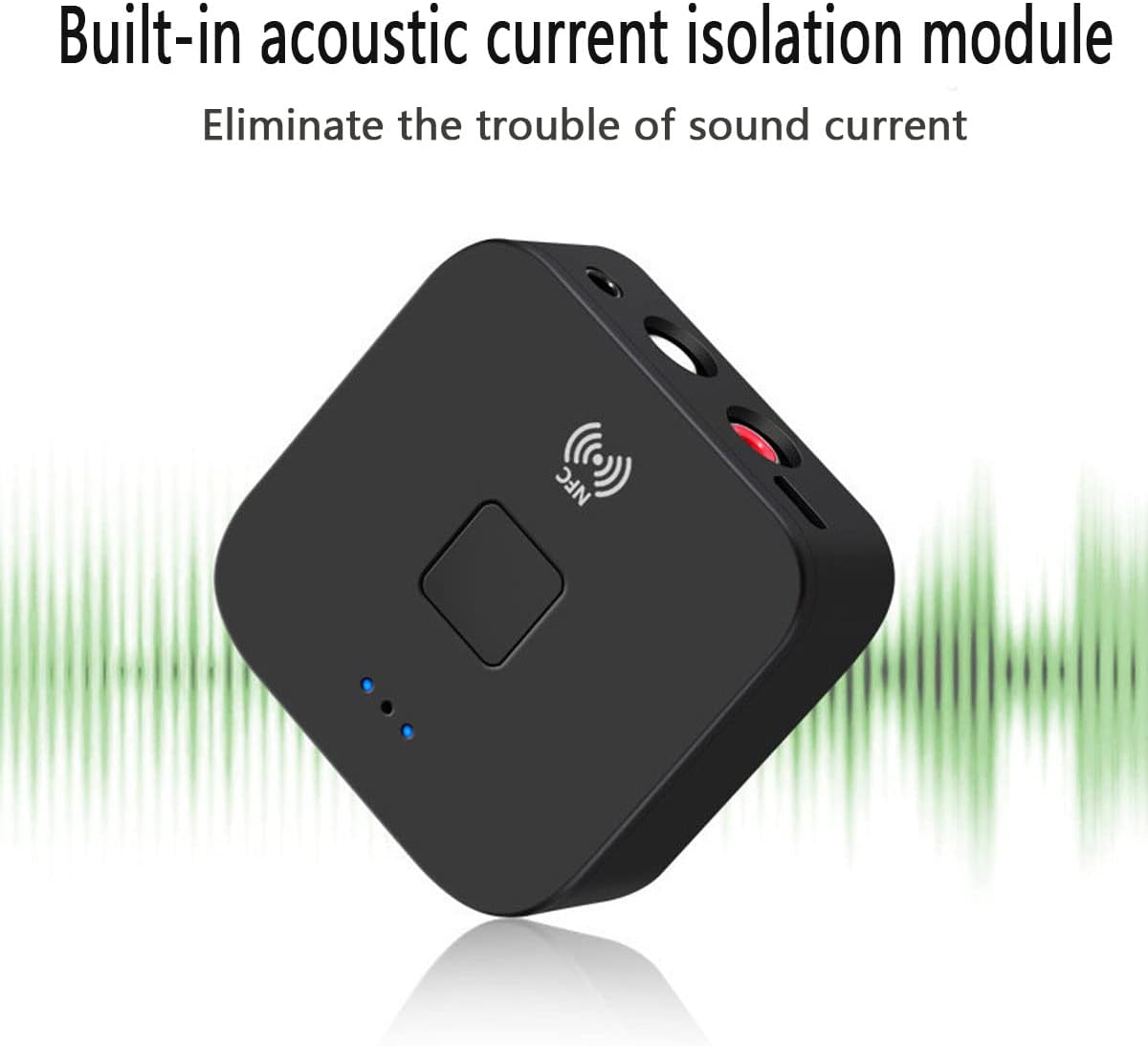 WenffbBou 5.0 3.5mm Bluetooth Audio Receiver, AUX RCA Wireless Bluetooth Audio Adapter for Home Stereo Car Stereo