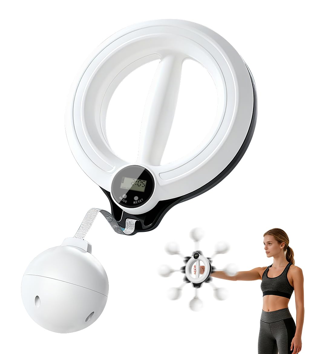 NIIFAWH Arm Workout Equipment, Shoulder Reliever for Women Chest and Shoulder Exercise Equipment for Men 360° Hand-Cran Forearm Fitness Trainer with Timing and Counting Functions for Home Gym