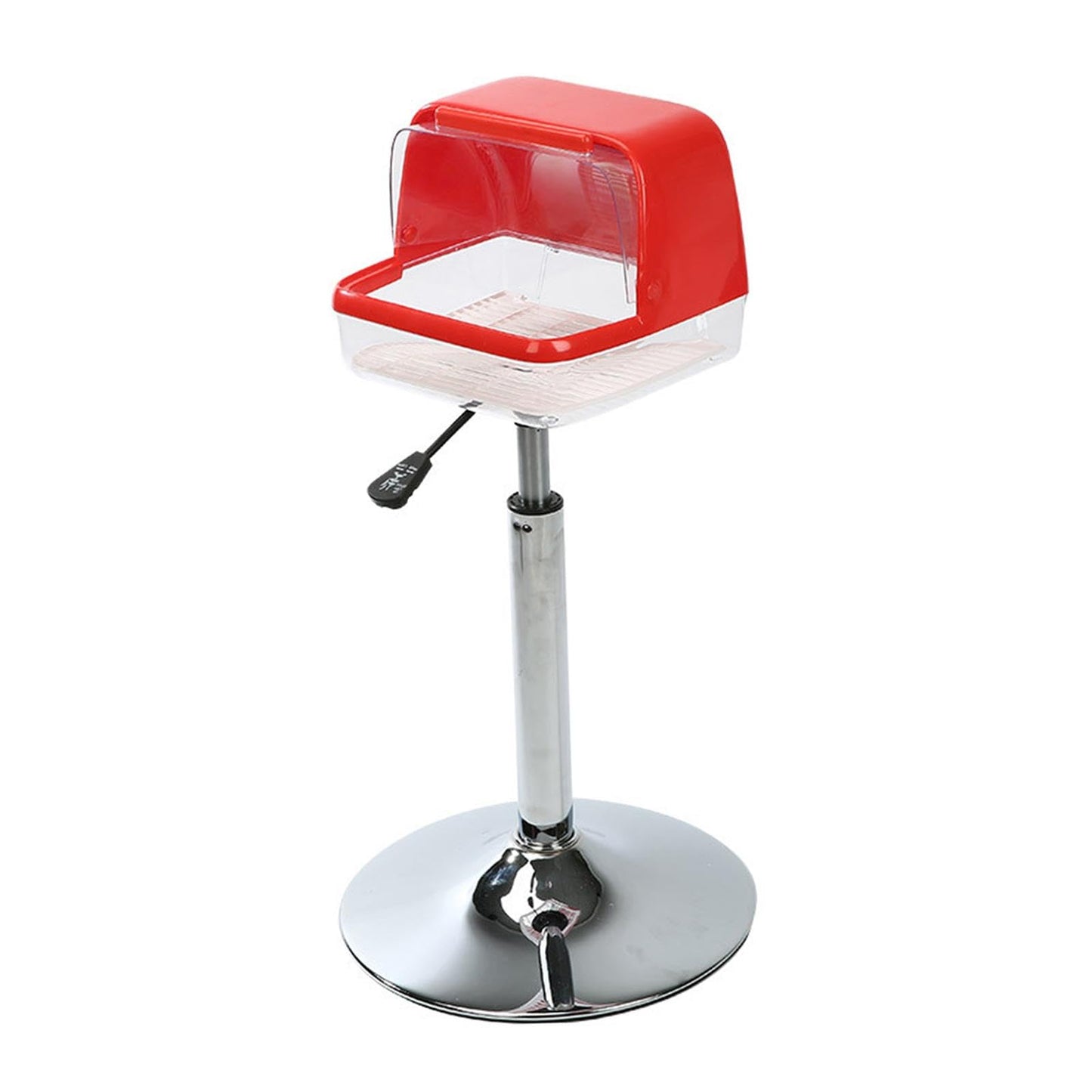 harayaa Gym Chalk Stand Weight Lifting Hand Grip Chalk Holder Rack Adjustable Height Stainless Steel Base Easy Carry Suitable for Gymnastics Weightlifting BOU, Red