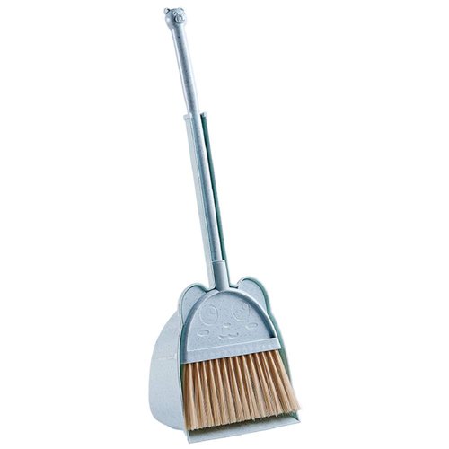 MAYEV Mini Broom with Dustpan for Kids,Little Housekeeping Helper Set (Blue)